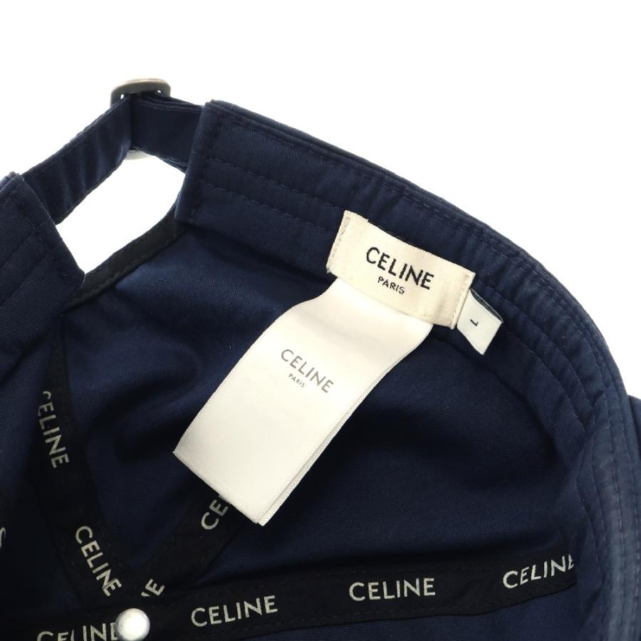 CELINE セリーヌ ロゴ エンブロイダリー ベースボールキャップ 帽子 ネイビー 2AUS9969P CELINE（セリーヌ） ロゴ エンブロイダリー ベースボールキャップ 帽子