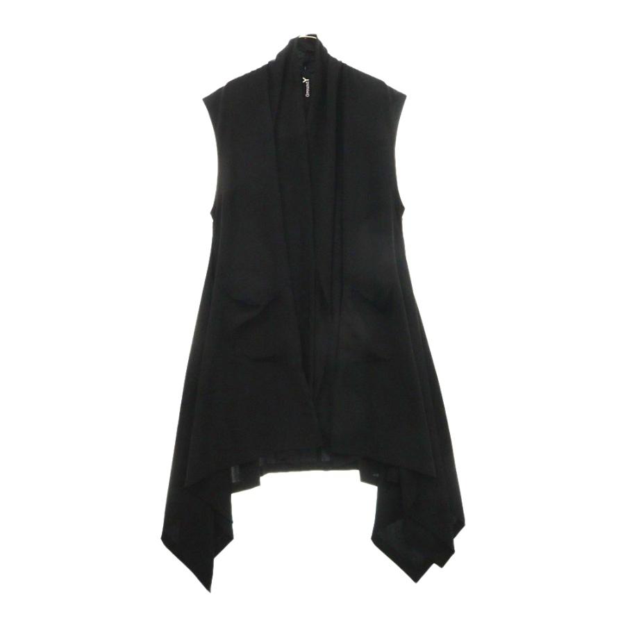 Ground Y グラウンドワイ ドレープ ロングジレ ベスト GV-D03-500