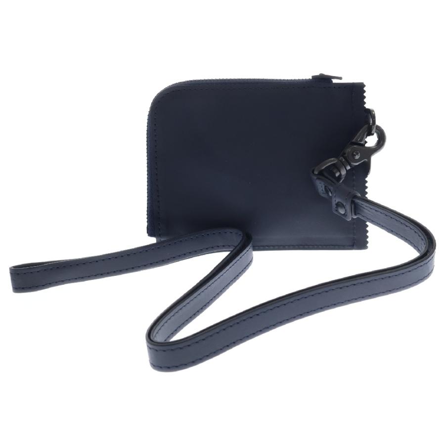 DUREN デューレン ストラップ付き カードケース コインケース ネイビー  