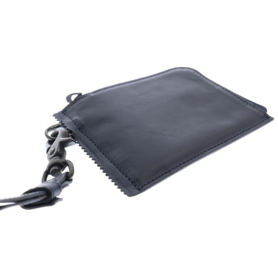 DUREN デューレン ストラップ付き カードケース コインケース ネイビー  