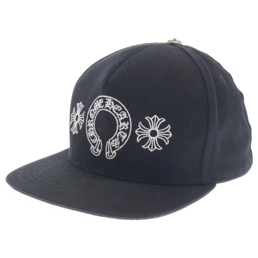 CHROME HEARTS クロムハーツ ホースシュー キャップ ブラック CHROME HEARTS（クロムハーツ） Horseshoe Baseball Cap ホースシュー