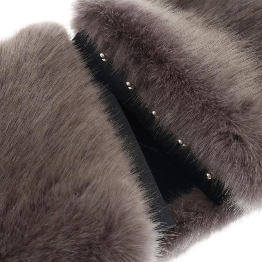LOEWE（ロエベ） 23AW FAUX FUR ネックマフラー グレー H526Y10W21