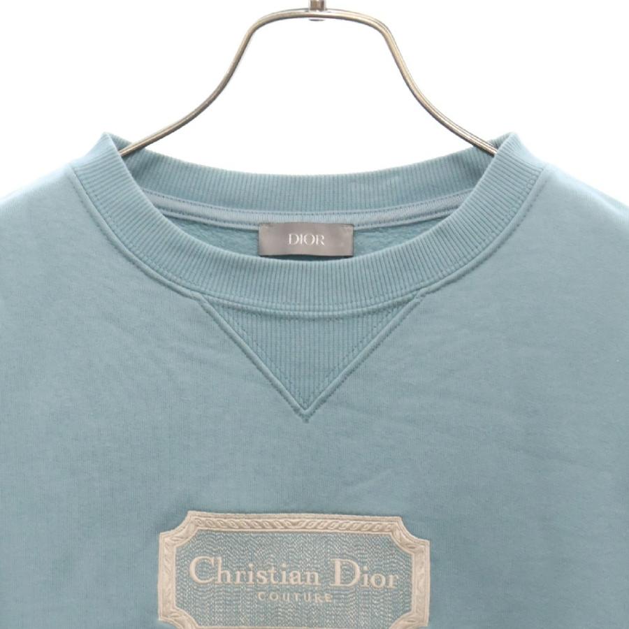 DIOR ディオール 23AW フロントロゴ刺繍 クルーネックスウェット