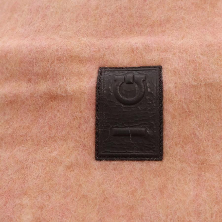 FERRAGAMO フェラガモ アルパカ ウール マフラー ガンチーニ エンボス  