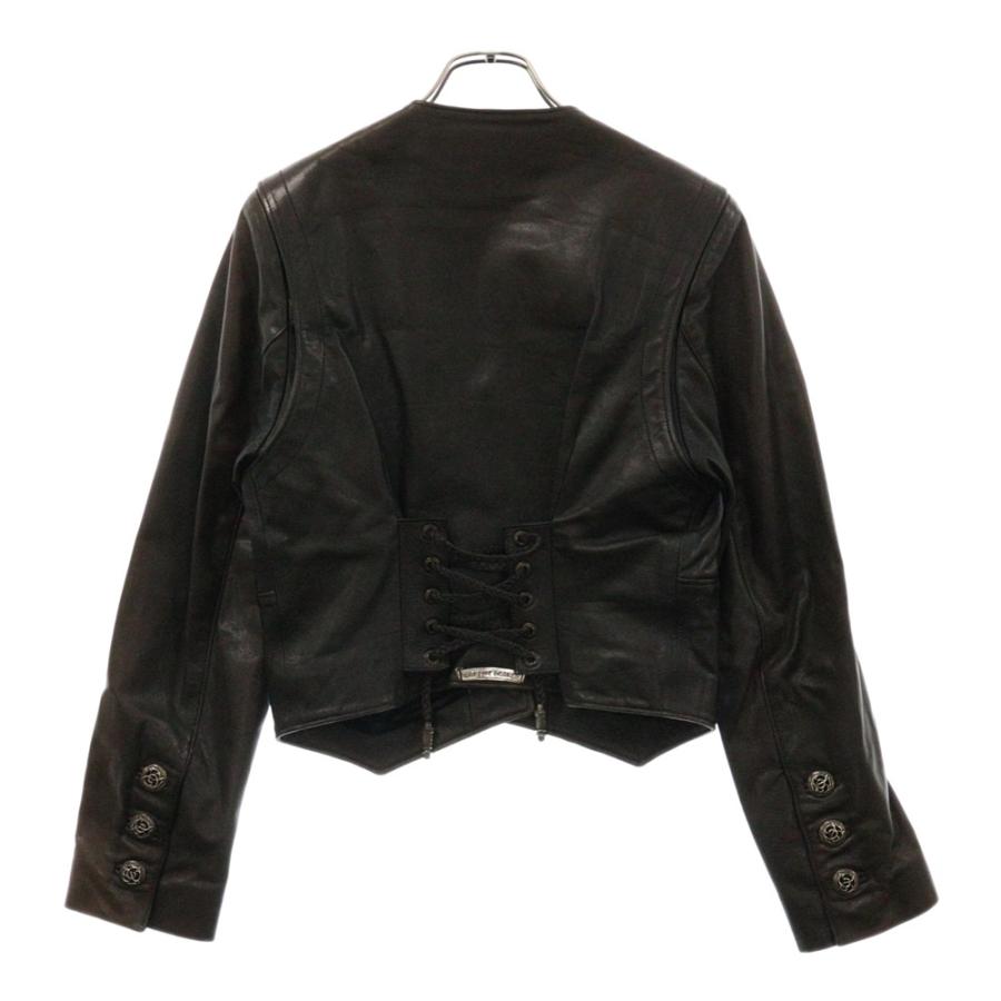 CHROME HEARTS 正規品 レザージャケット クロスボールボタン 本革 クロムハーツ Chrome Hearts クロスボールボタンレザーテーラード