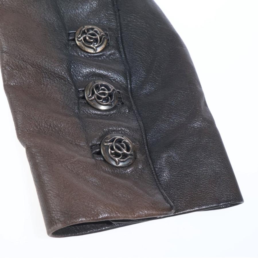 CHROME HEARTS（クロムハーツ） FLORAL フローラルボタン レザー
