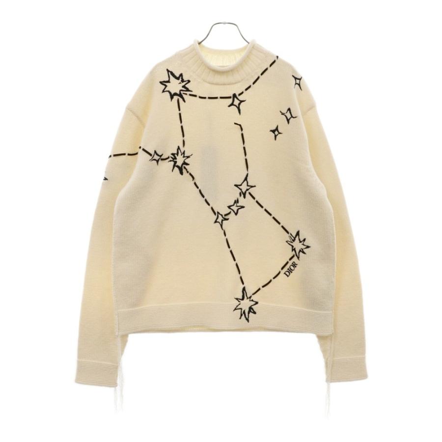 ディオール 23AW Concelation Embroidery Knit Sweater 星座ロゴ刺繍