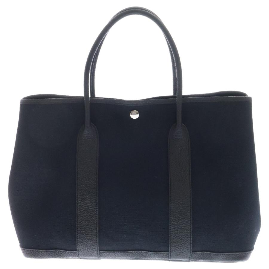 HERMES エルメス ガーデンパーティー PM Z刻印 キャンバスレザー HERMES エルメス ガーデンパーティー PM Z刻印 キャンバスレザー