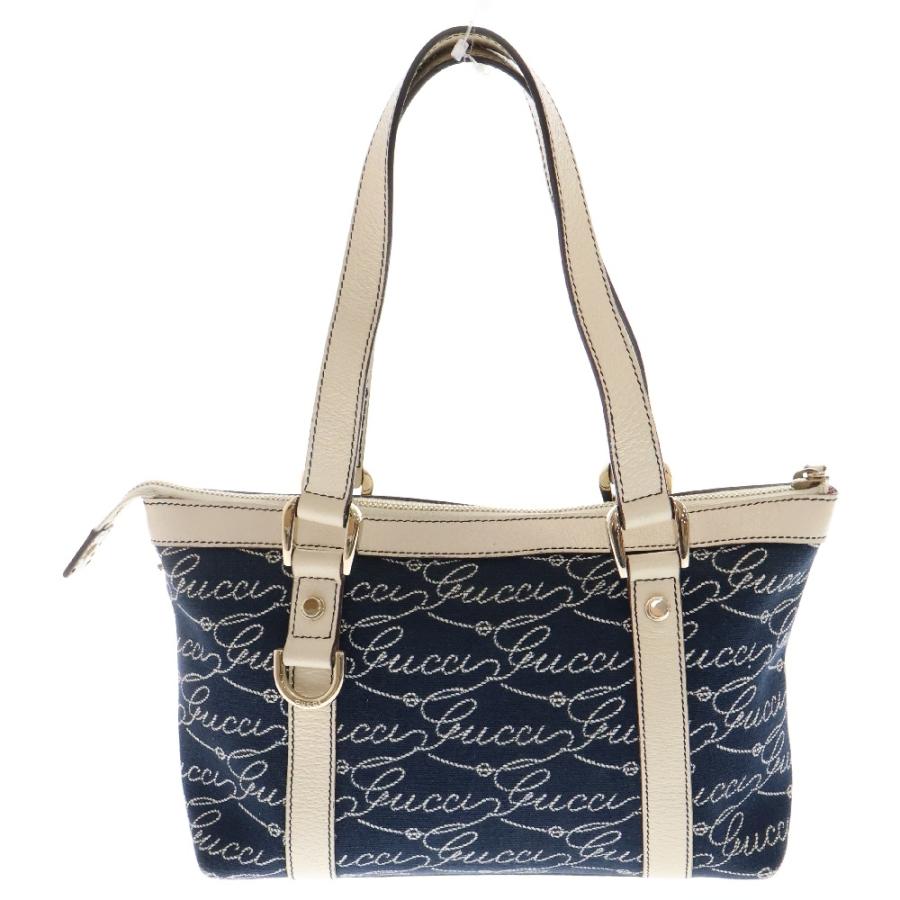 GUCCI（グッチ） ロゴ キャンバス トートバッグ 141471 インディゴ