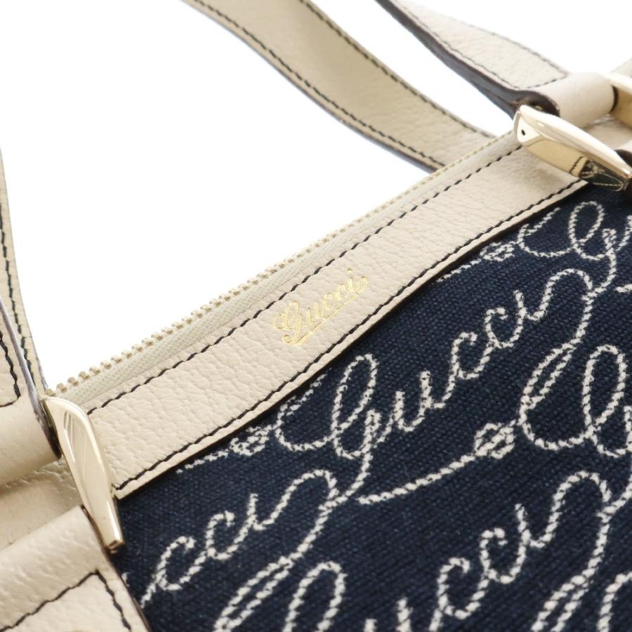 GUCCI（グッチ） ロゴ キャンバス トートバッグ 141471 インディゴ