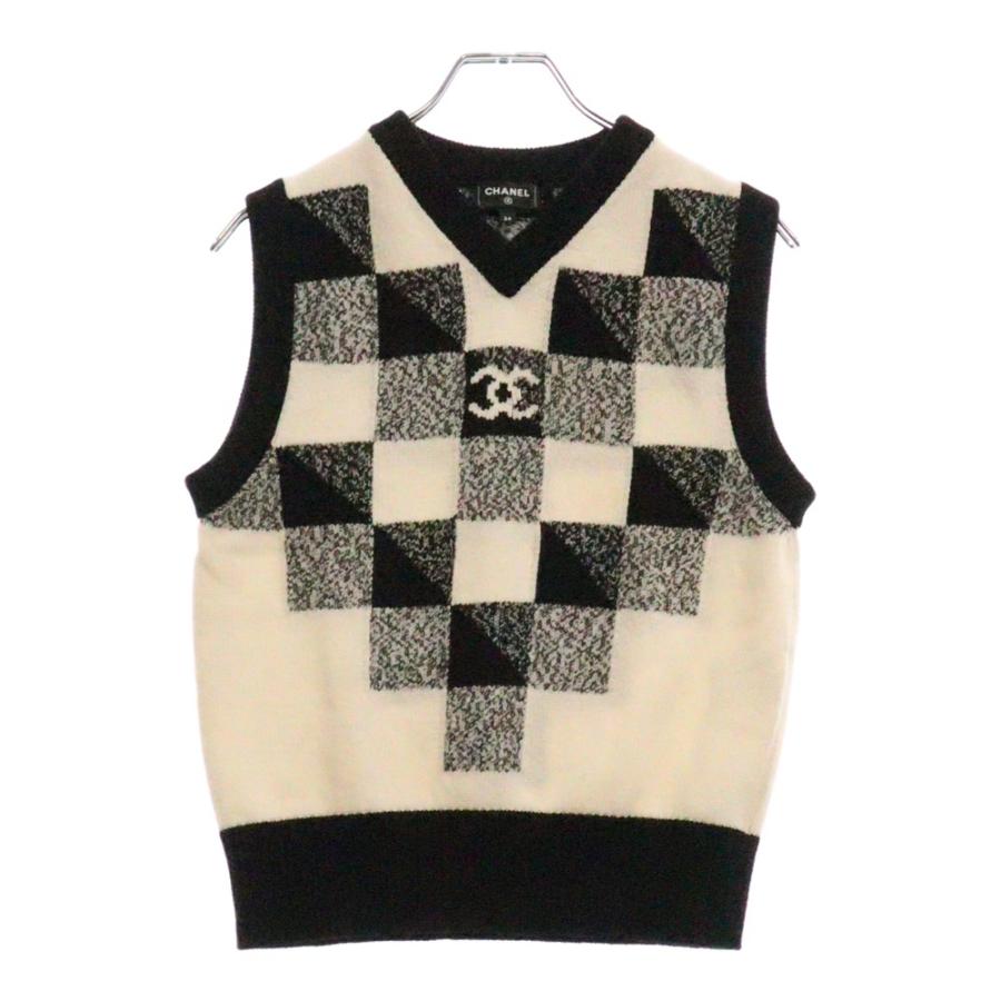 CHANEL（シャネル） ココボタン カシミヤ ニットベスト レディース