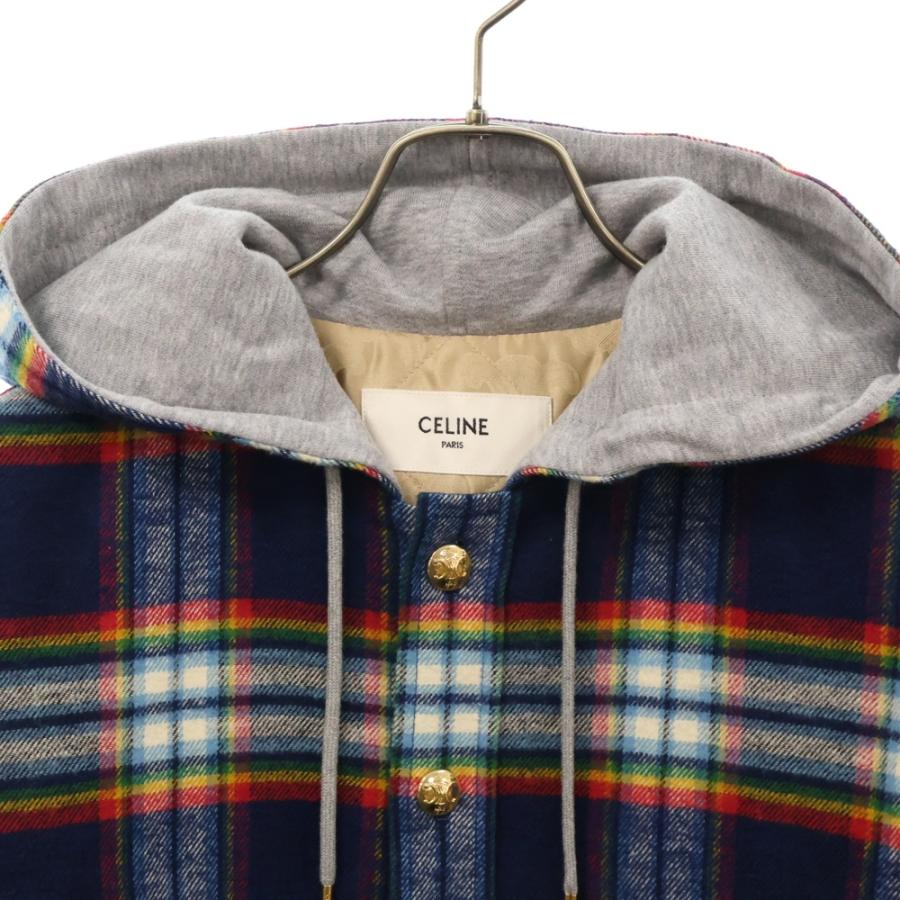 CELINE（セリーヌ） ジャケット キルティングチェック オーバーシャツ