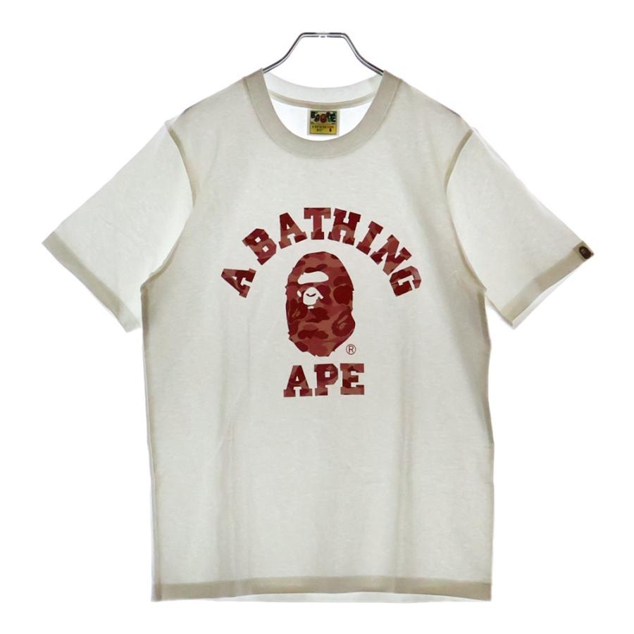 A BATHING APE アベイシングエイプ ABC CAMO COLLEGE TEE フロント  