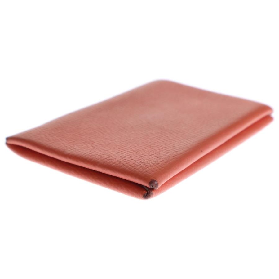 HERMES エルメス カルヴィ レザーカードケース レッド 2018年/C刻印 HERMES（エルメス） カルヴィ レザーカードケース レッド 2018年/C刻印