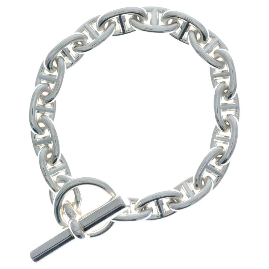 【美品】HERMES シェーヌダンクル PM17 Chaine d'Ancre シェーヌ・ダンクル ブレスレット PM 17コマ[] Chaine d'ancre