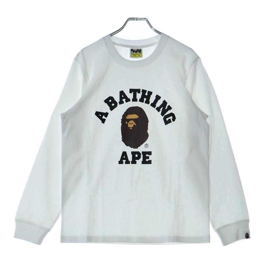 A BATHING APE（アベイシングエイプ） COLLEGE LS TEE クルーネック