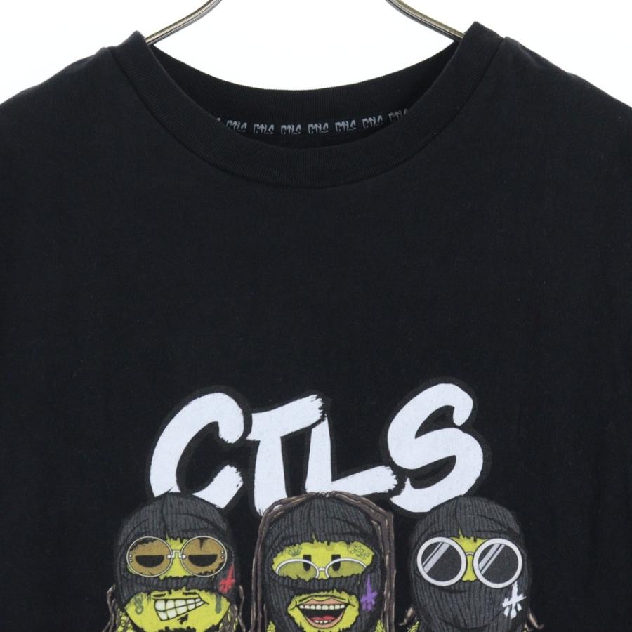 cvtvlist カタリスト CTLS 両面プリントクルーネック半袖Tシャツ