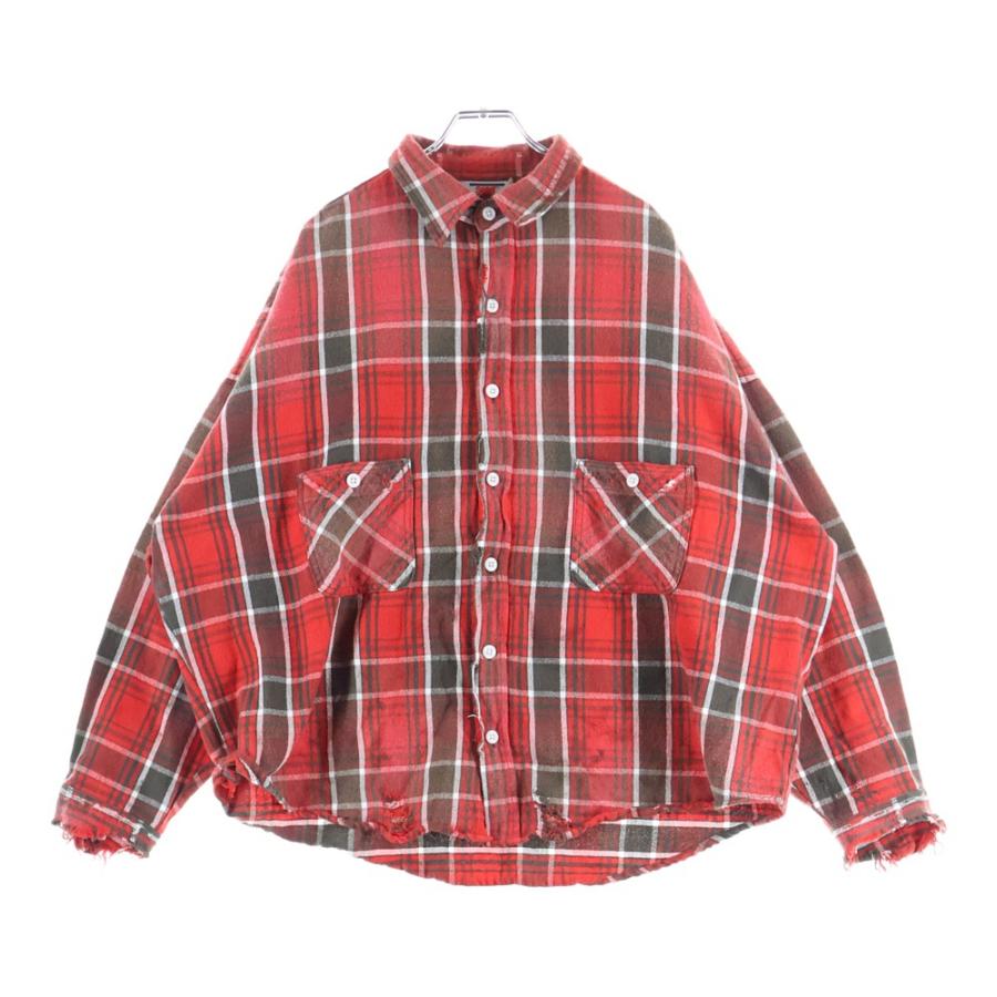 SAINT MICHAEL セントマイケル 24AW フランセルチェック 長袖シャツ