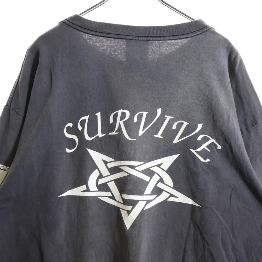 SAINT MICHAEL セントマイケル 23AW SURVIVE L/S TEE サバイブ クルー