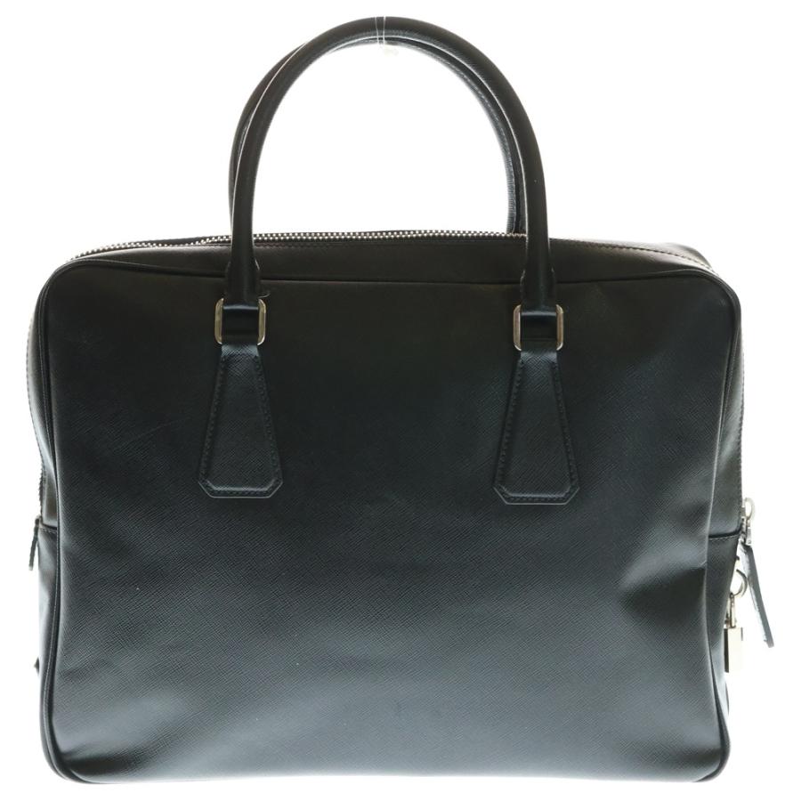 PRADA（プラダ） サフィアーノ レザービジネスバッグ ブラック VS0305