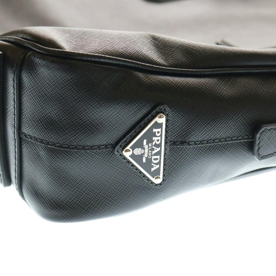 PRADA（プラダ） サフィアーノ レザービジネスバッグ ブラック VS0305