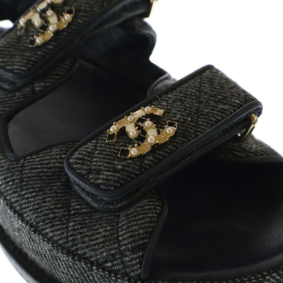 CHANEL（シャネル） ココマーク デニム スポーツサンダル インディゴ