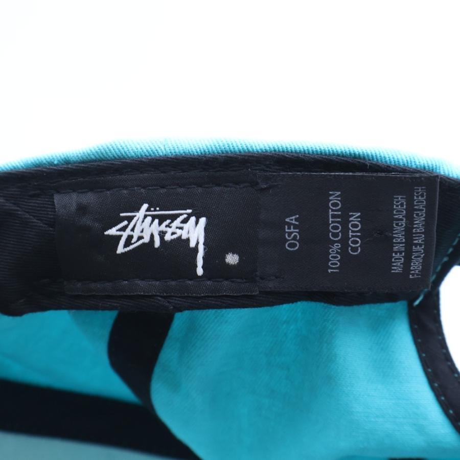 “テルさま専用” old stussy 刺繍 6パネルキャップ ライトブルー STUSSY（ステューシー） フロント刺繍ロゴ スナップバックキャップ