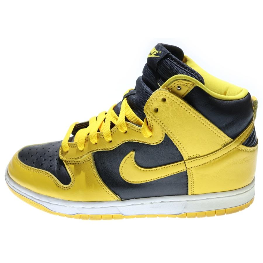 NIKE（ナイキ） Dunk High Black Varsity Maize ダンク ハイ バー 