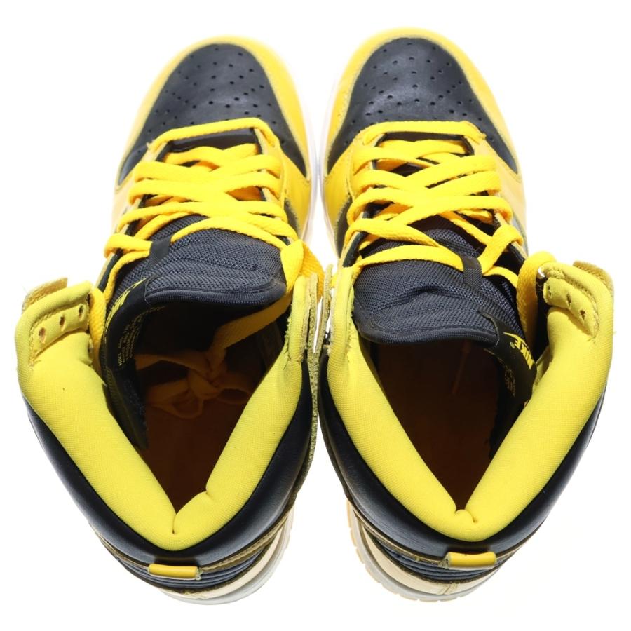 NIKE（ナイキ） Dunk High Black Varsity Maize ダンク ハイ バー 