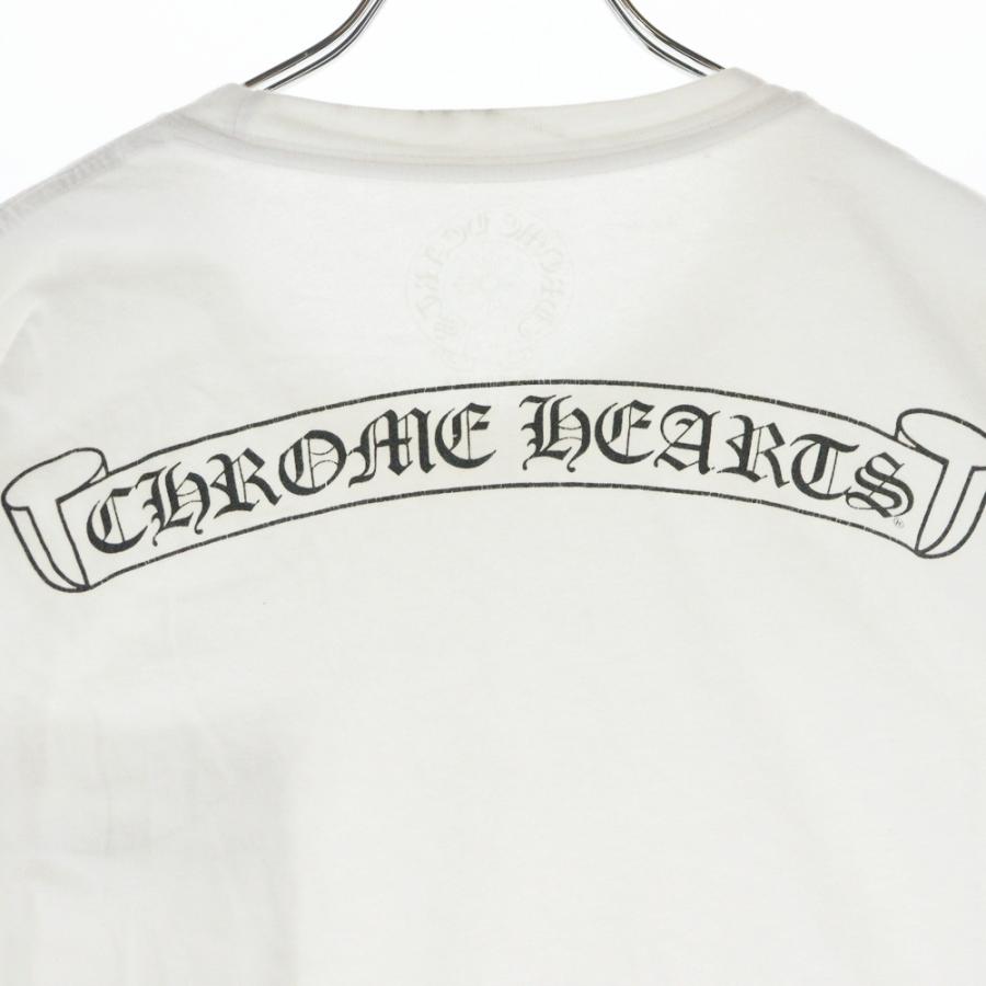 クロムハーツ 東京限定 バックスクロール ラベルプリント 半袖カットソー CHROME HEARTS (クロムハーツ) Back Scroll Label Logo Tee バック