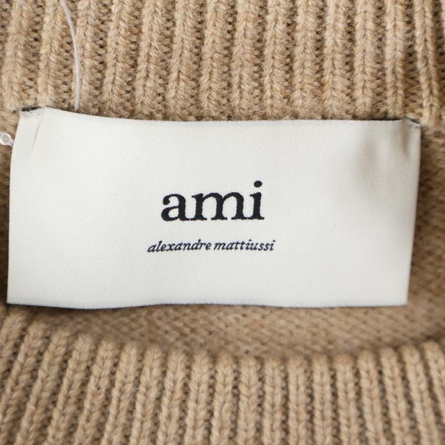 ami paris アミパリス ハートロゴ クルーネック長袖ニットスウェット