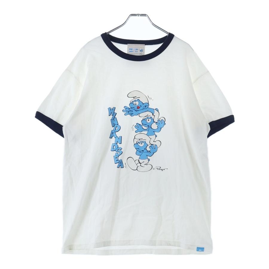 WIND AND SEA（ウィンダンシー） スマーフ プリント リンガー クルー