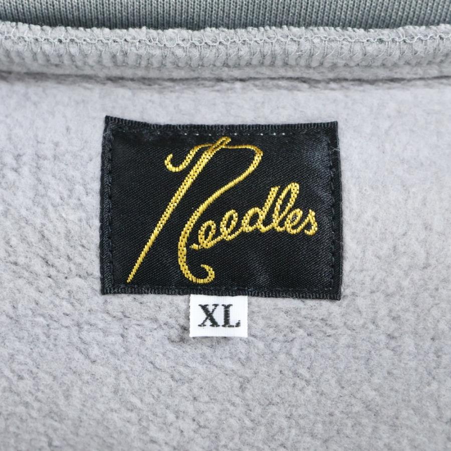 Needles（ニードルス） パピヨン刺繍 中綿 Vネックカーディガン グレー