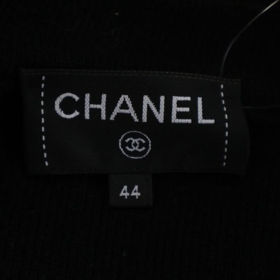CHANEL シャネル カシミヤ レザータグ ポケットTシャツ 42 CHANEL シャネル カシミヤ レザータグ ポケットTシャツ 42