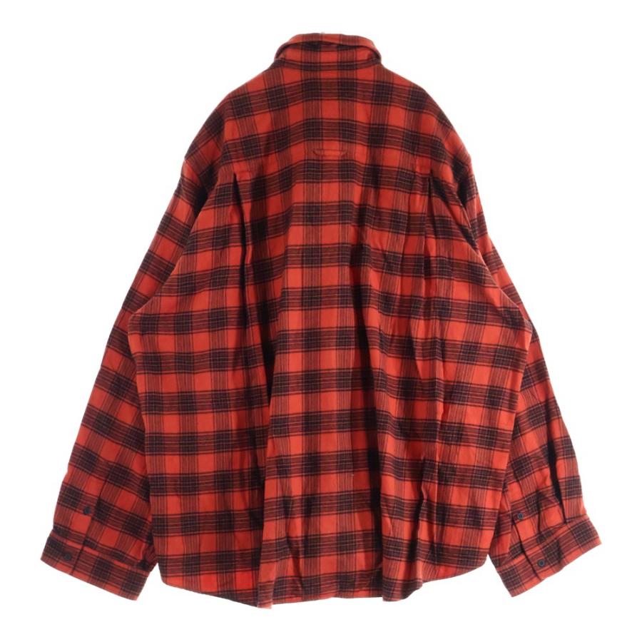 BALENCIAGA チェック柄長袖シャツ BALENCIAGA（バレンシアガ） ドッキングデザイン チェック柄コットン