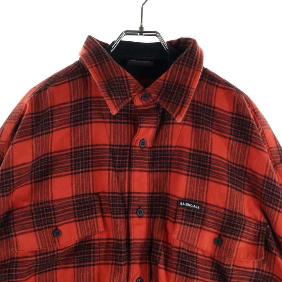 BALENCIAGA バレンシアガ 3way ドッキングシャツ BALENCIAGA 18AW docking flannelshirt | モード専門ブランド古着 買取