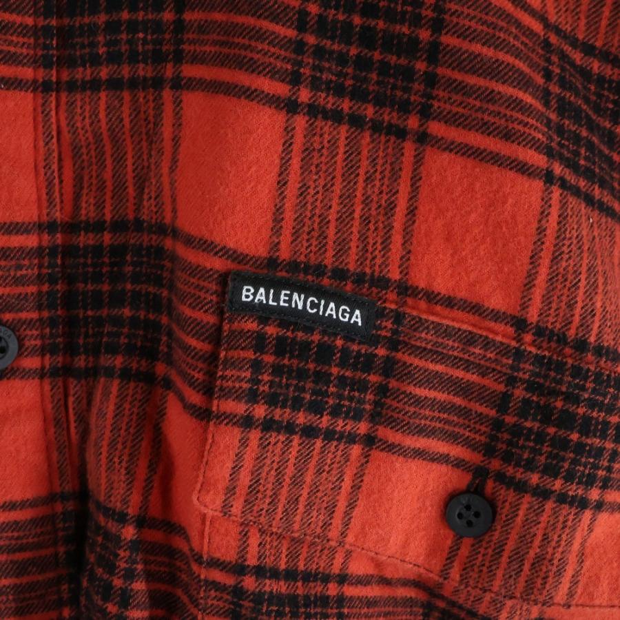 BALENCIAGA（バレンシアガ） ドッキングデザイン チェック柄コットン