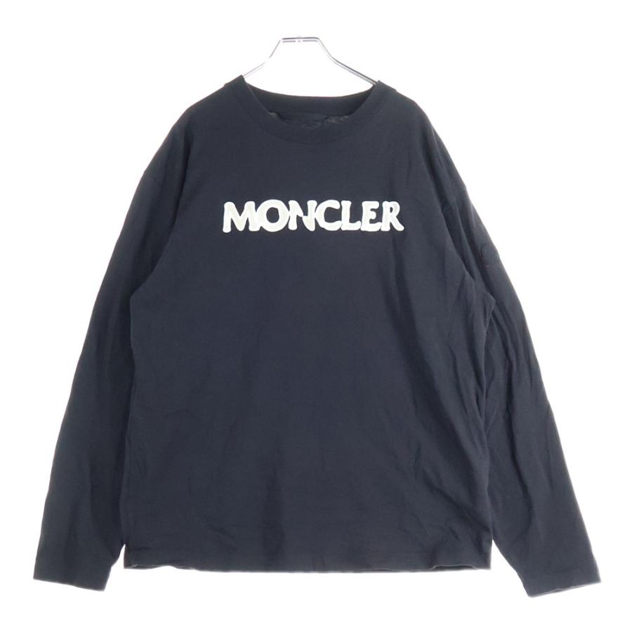 24SS 】 モンクレール ピクセルロゴ 長袖カットソー ロンT 安い 美品
