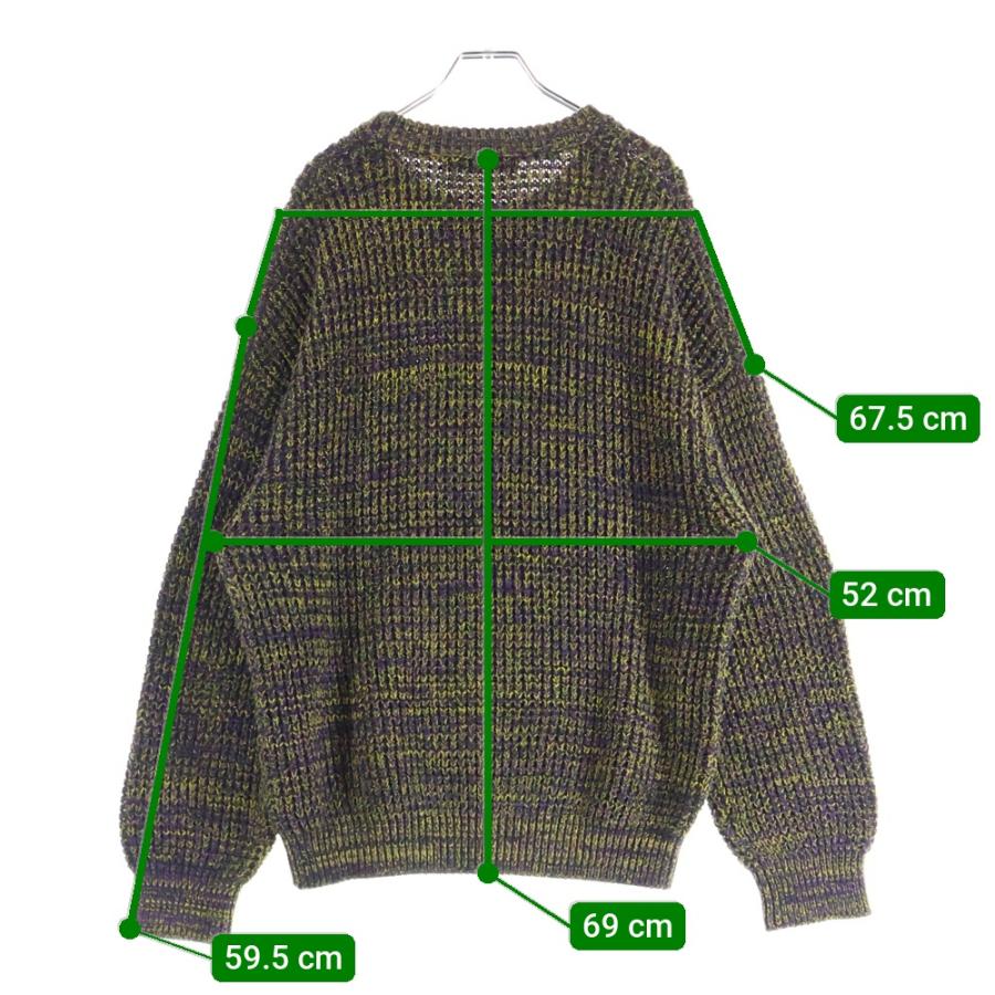 CABaN（キャバン） 20AW コットン カシミヤ ワッフルMIX クルーネック