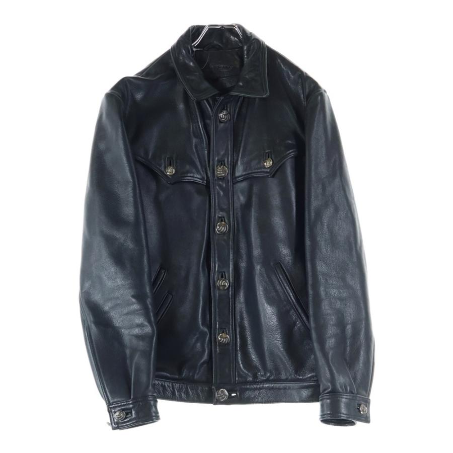 Chrome Hearts クロムハーツ ブラックデニム トラッカージャケット 中古・古着通販】CHROME HEARTS (クロムハーツ) クロスパッチデニム