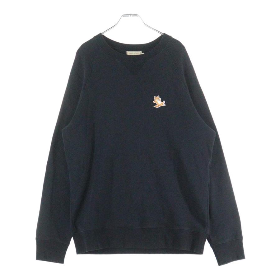 MAISON KITSUNE（メゾン キツネ） チラックスロゴ刺繍 クルーネック