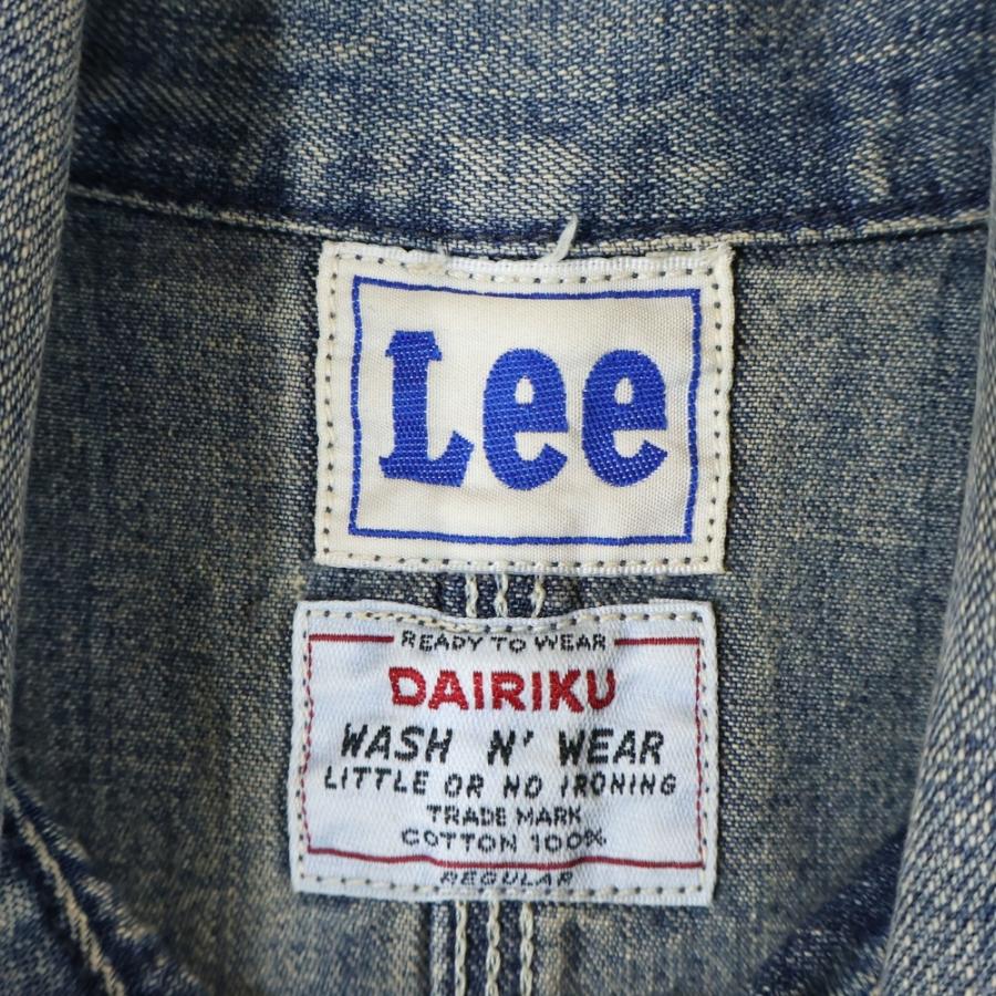 Lee（リー） ×DAIRIKU フロント ロゴワッペン カバーオール デニム