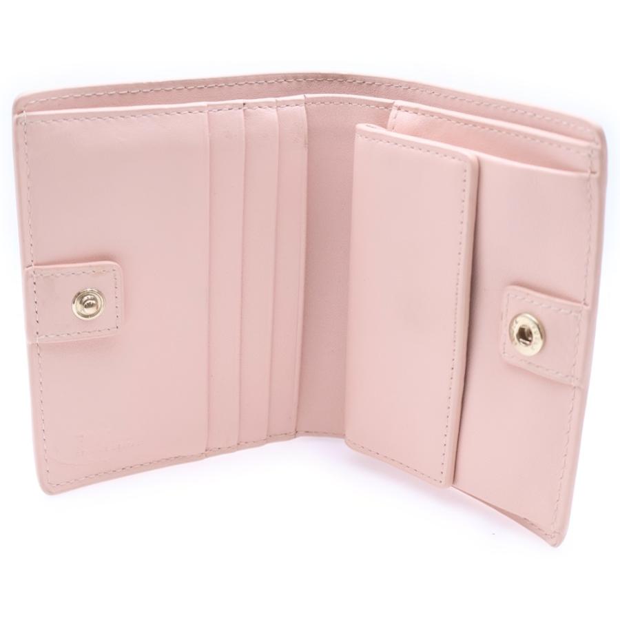 FURLA（フルラ） アーチロゴ レザーコンパクトウォレット 二つ折り財布