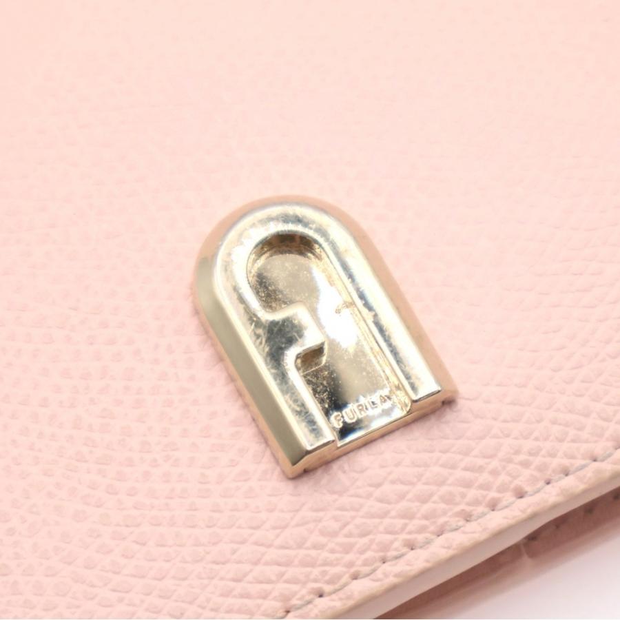 FURLA（フルラ） アーチロゴ レザーコンパクトウォレット 二つ折り財布