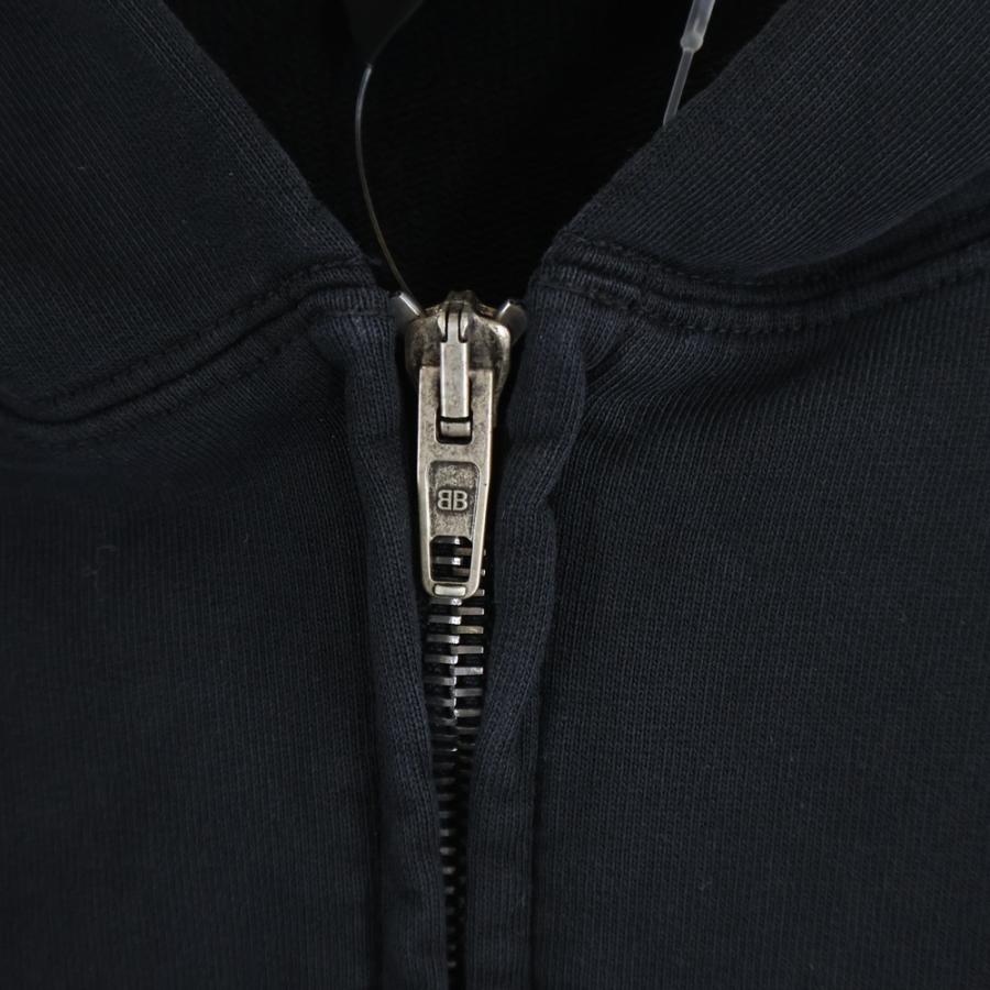 BALENCIAGA（バレンシアガ） フード刺繍ロゴ ジップアップパーカー