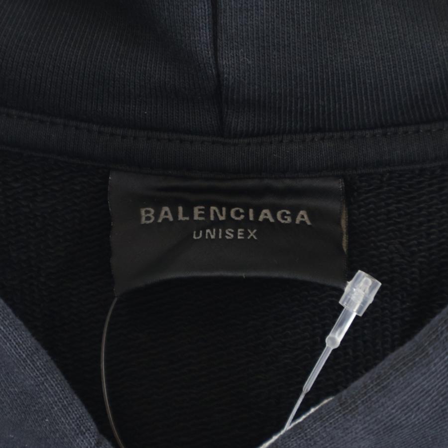 BALENCIAGA（バレンシアガ） フード刺繍ロゴ ジップアップパーカー