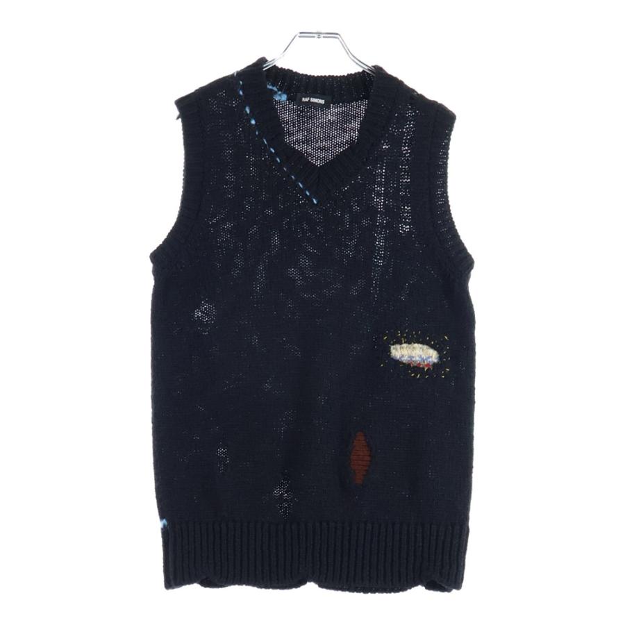 raf simons 15AW ダメージ加工ニットベスト raf simons 15AW ダメージ加工ニットベスト