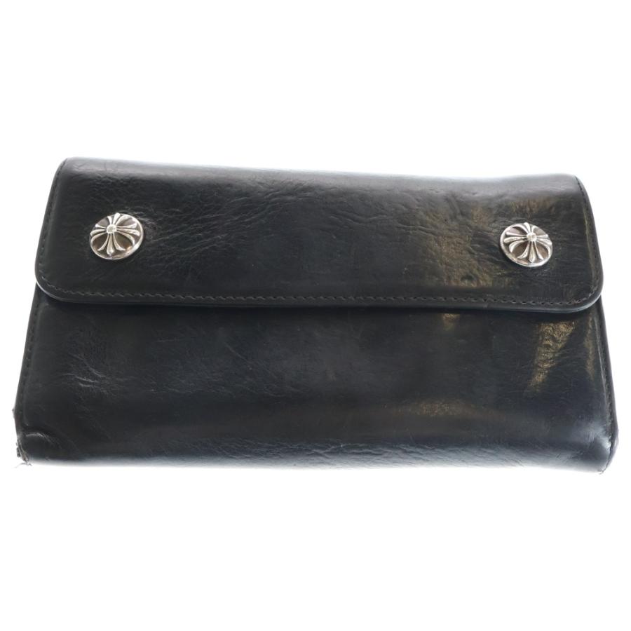 CHROME HEARTS（クロムハーツ） WAVE ウェーブ レザーウォレット 財布