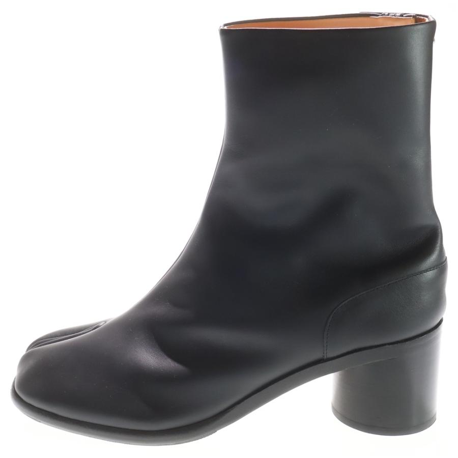 極美品 Maison Margiela 足袋ブーツ 黒 レザー 38 Maison Margiela（メゾンマルジェラ） メゾン マルジェラ Tabi タビ