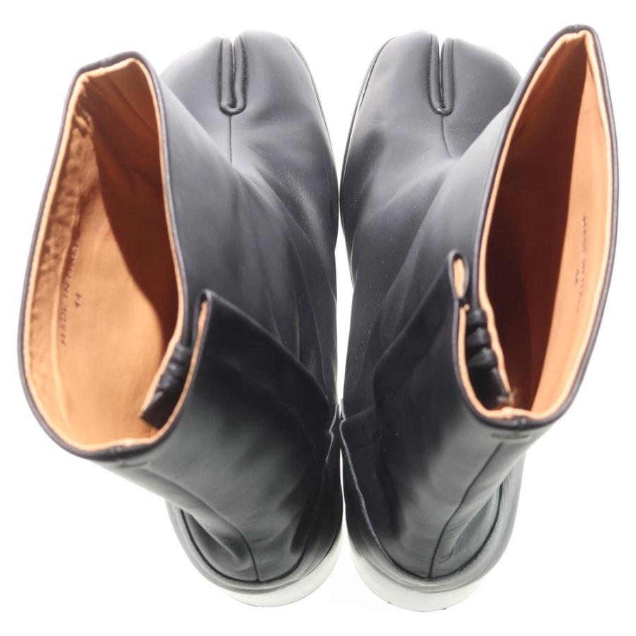 極美品 Maison Margiela 足袋ブーツ 黒 レザー 38 Maison Margiela（メゾンマルジェラ） メゾン マルジェラ Tabi タビ